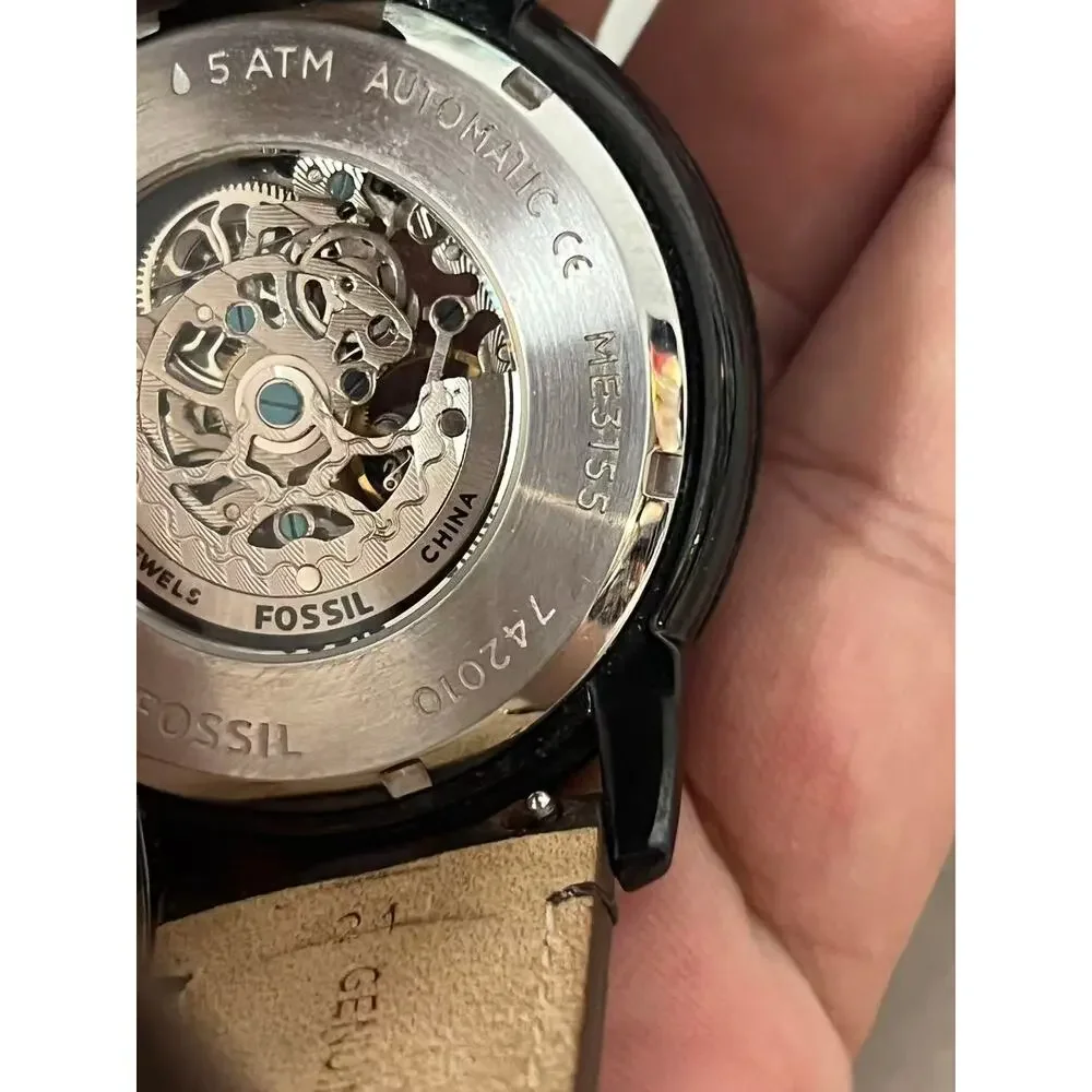 Fossil ME3155 Men's Skeleton Automatic Mechanical Watch